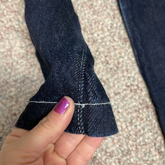 🎃20%OFF🎃 High-waisted Wedgie Fit Flare Leg Crop Jeans - Picture 2 of 9